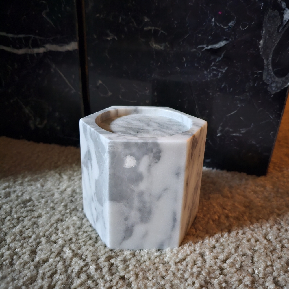 CB2 SEI Marble candle holder